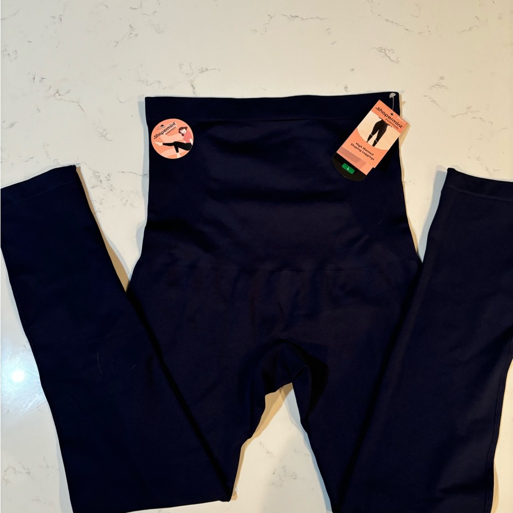 NWT Shapermint Essentials Black Leggings -Large